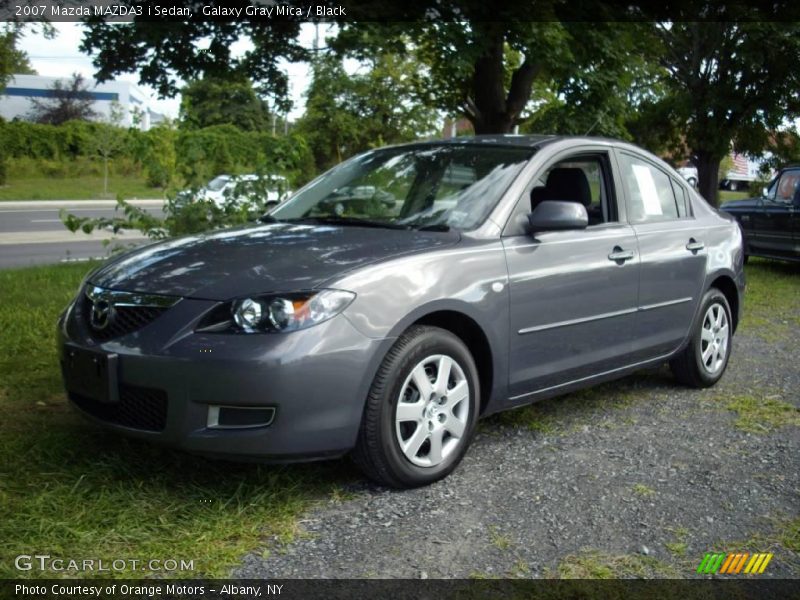 Galaxy Gray Mica / Black 2007 Mazda MAZDA3 i Sedan