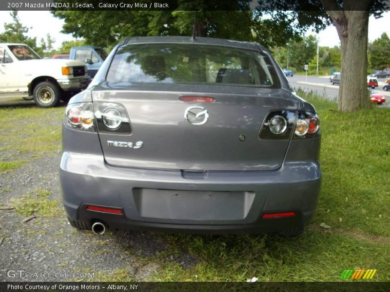 Galaxy Gray Mica / Black 2007 Mazda MAZDA3 i Sedan