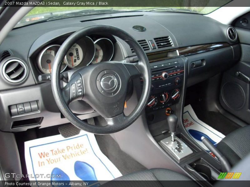 Galaxy Gray Mica / Black 2007 Mazda MAZDA3 i Sedan