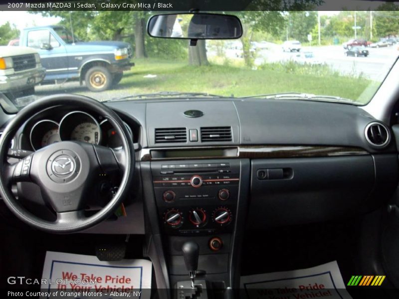 Galaxy Gray Mica / Black 2007 Mazda MAZDA3 i Sedan