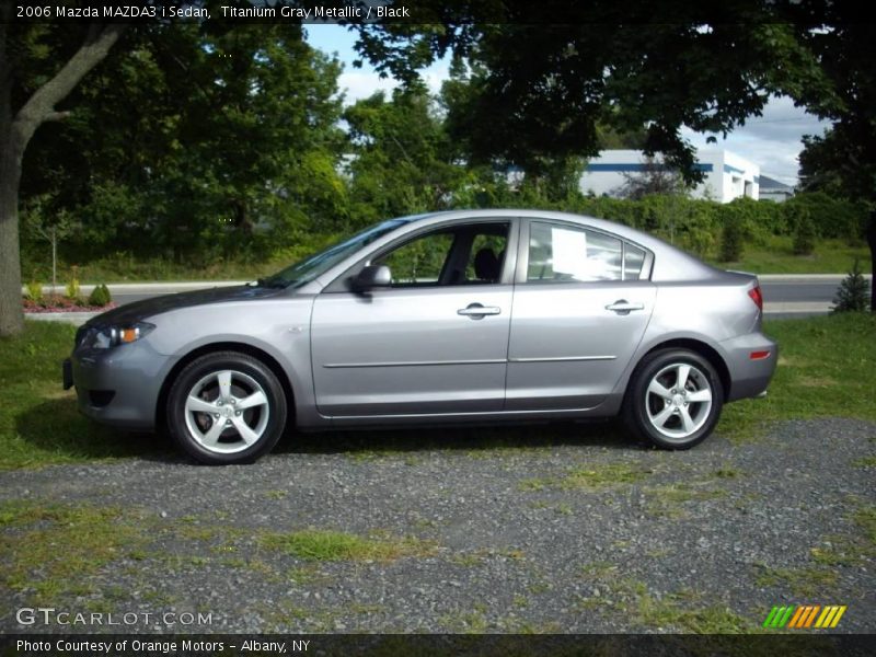 Titanium Gray Metallic / Black 2006 Mazda MAZDA3 i Sedan