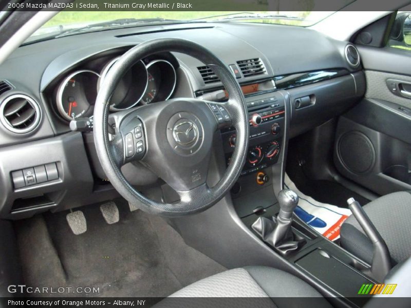 Titanium Gray Metallic / Black 2006 Mazda MAZDA3 i Sedan