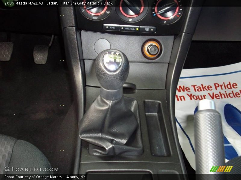 Titanium Gray Metallic / Black 2006 Mazda MAZDA3 i Sedan