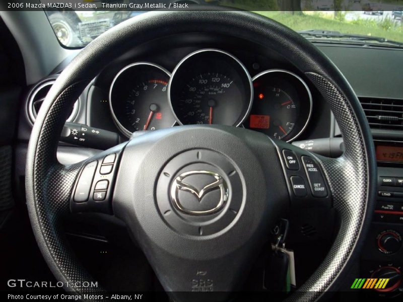 Titanium Gray Metallic / Black 2006 Mazda MAZDA3 i Sedan