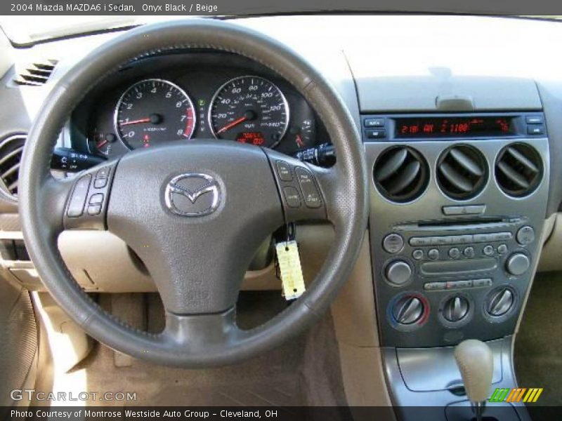 Onyx Black / Beige 2004 Mazda MAZDA6 i Sedan