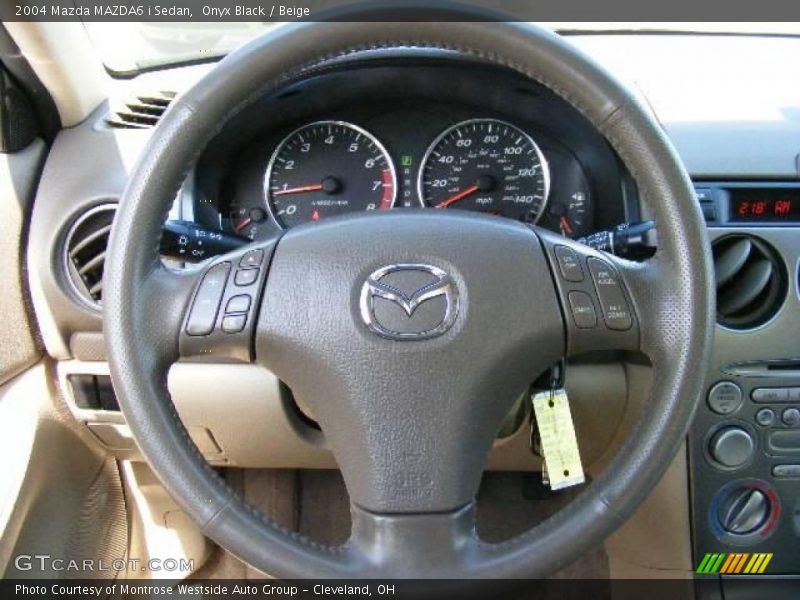 Onyx Black / Beige 2004 Mazda MAZDA6 i Sedan