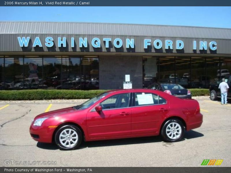 Vivid Red Metallic / Camel 2006 Mercury Milan I4