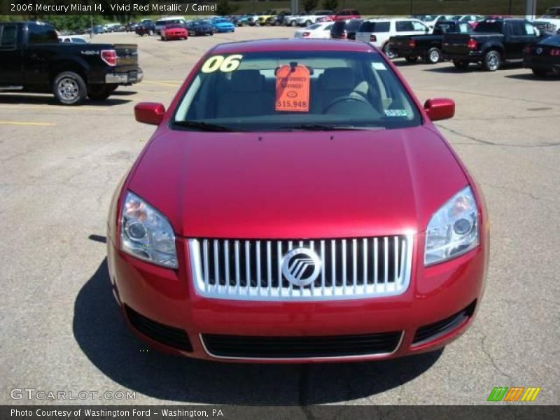 Vivid Red Metallic / Camel 2006 Mercury Milan I4