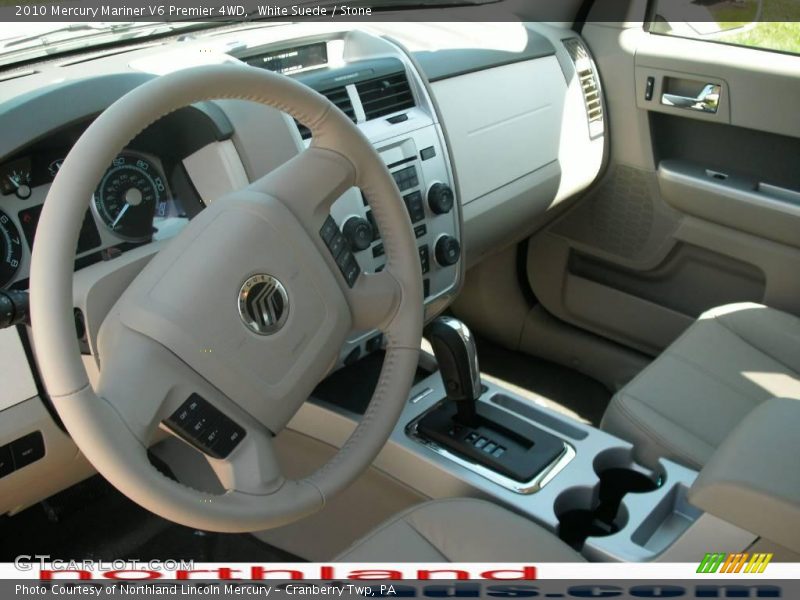 White Suede / Stone 2010 Mercury Mariner V6 Premier 4WD
