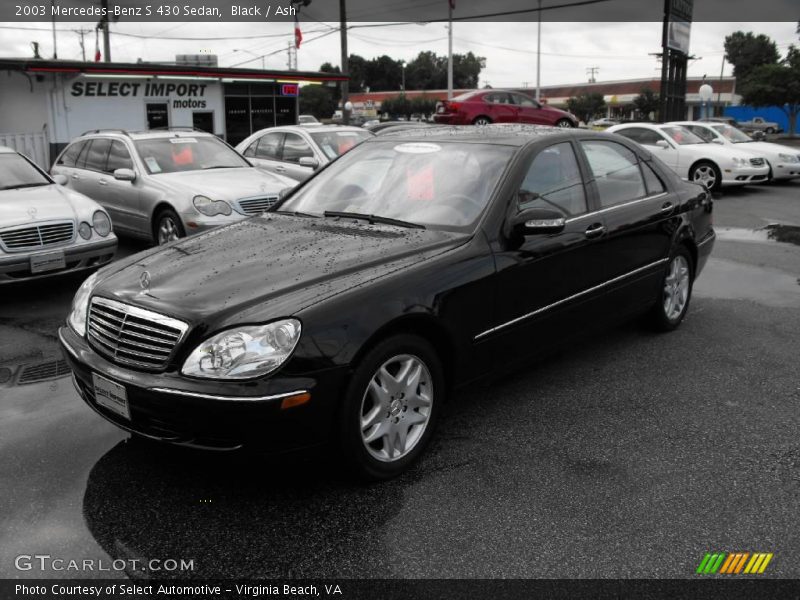 Black / Ash 2003 Mercedes-Benz S 430 Sedan