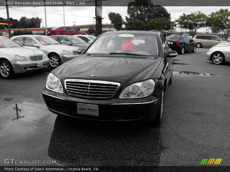Black / Ash 2003 Mercedes-Benz S 430 Sedan