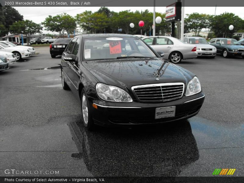 Black / Ash 2003 Mercedes-Benz S 430 Sedan