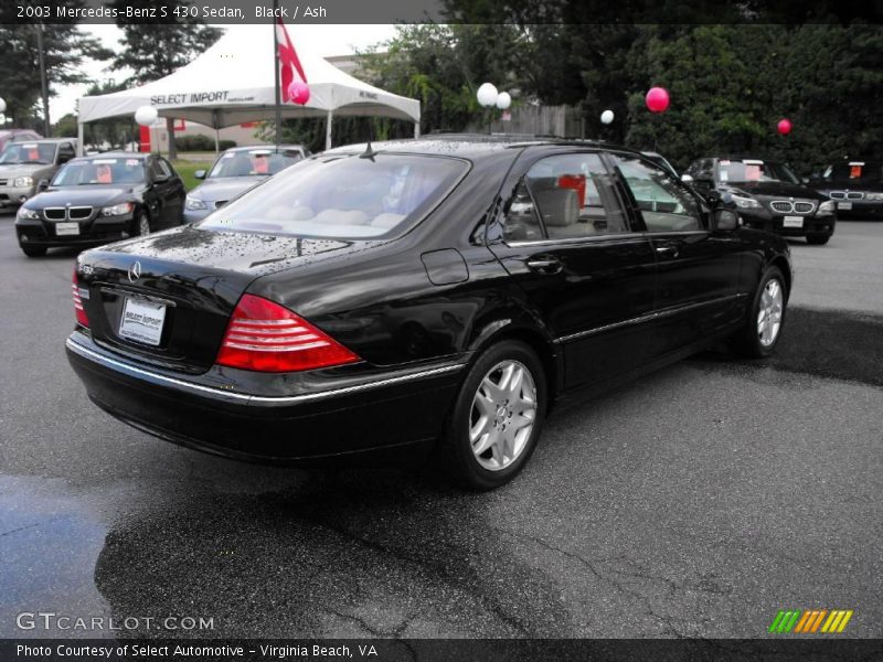 Black / Ash 2003 Mercedes-Benz S 430 Sedan