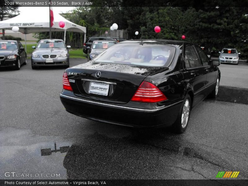 Black / Ash 2003 Mercedes-Benz S 430 Sedan