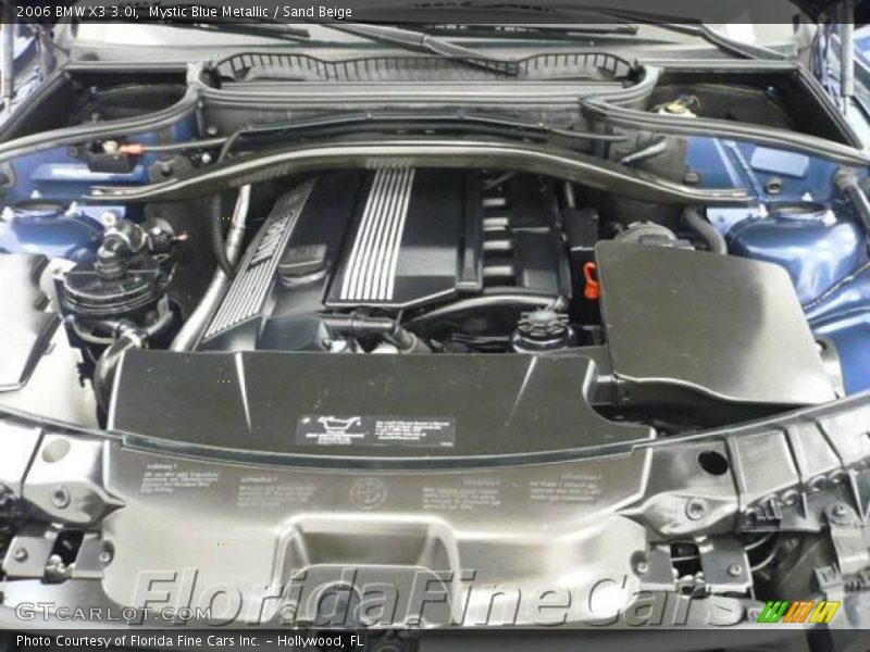 Mystic Blue Metallic / Sand Beige 2006 BMW X3 3.0i