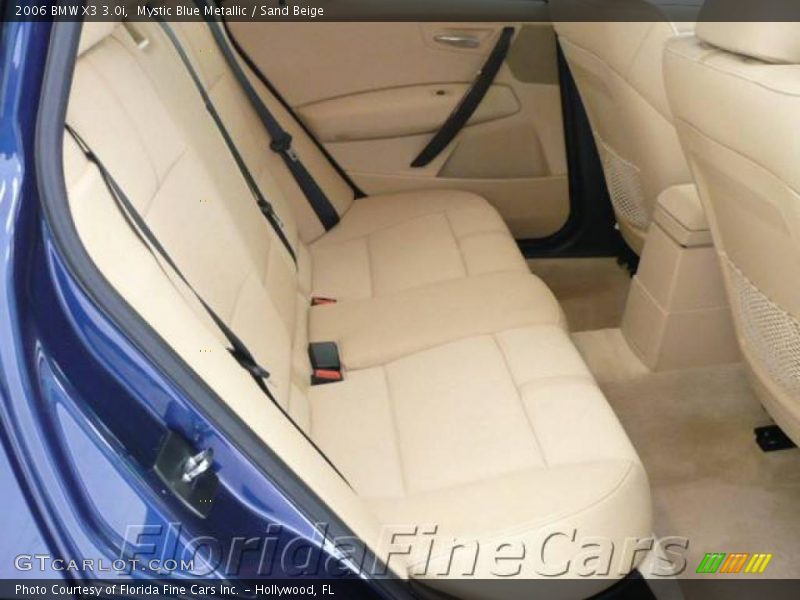 Mystic Blue Metallic / Sand Beige 2006 BMW X3 3.0i