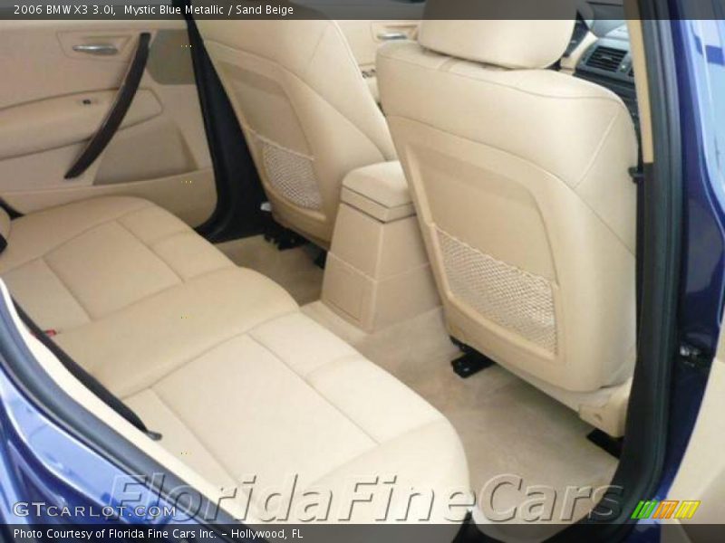 Mystic Blue Metallic / Sand Beige 2006 BMW X3 3.0i