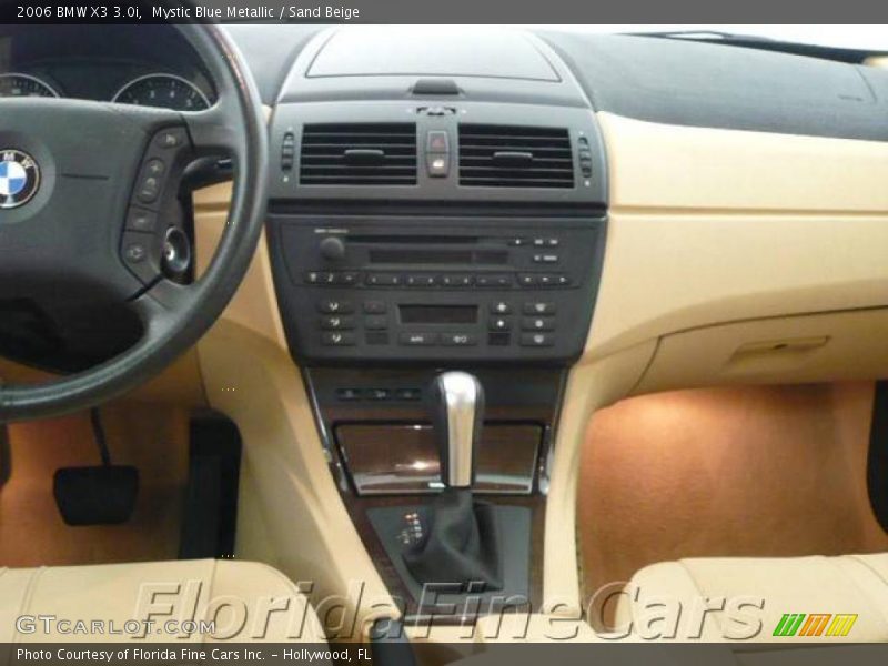 Mystic Blue Metallic / Sand Beige 2006 BMW X3 3.0i