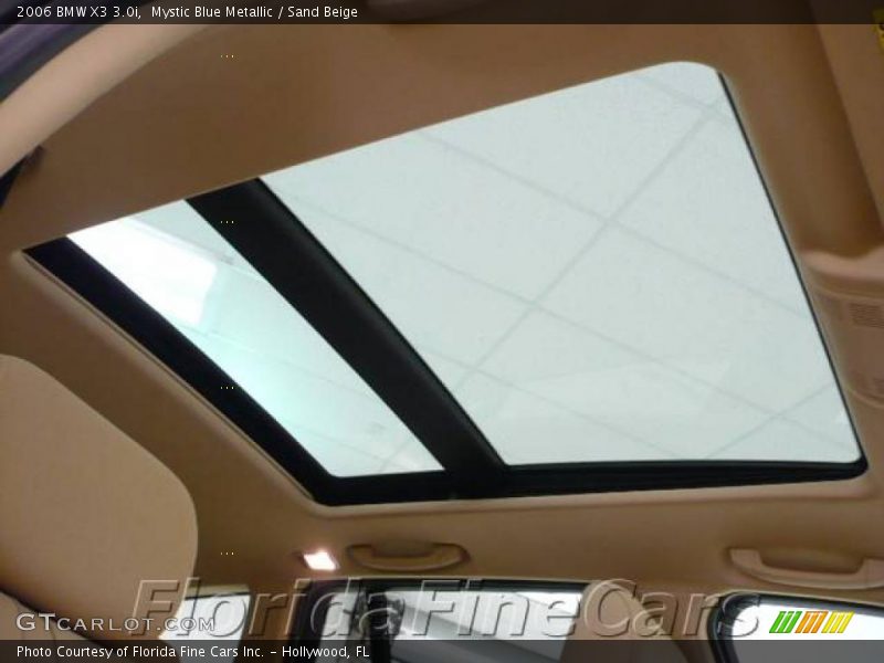 Mystic Blue Metallic / Sand Beige 2006 BMW X3 3.0i