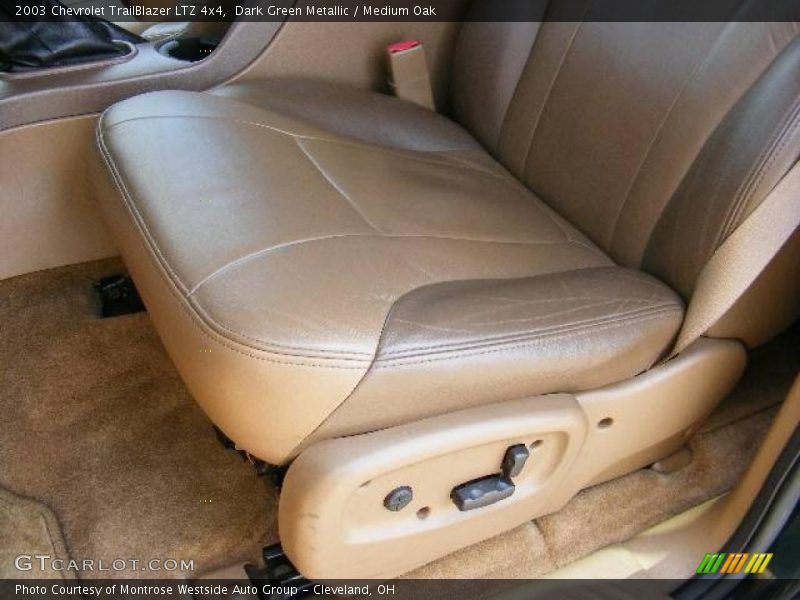 Dark Green Metallic / Medium Oak 2003 Chevrolet TrailBlazer LTZ 4x4