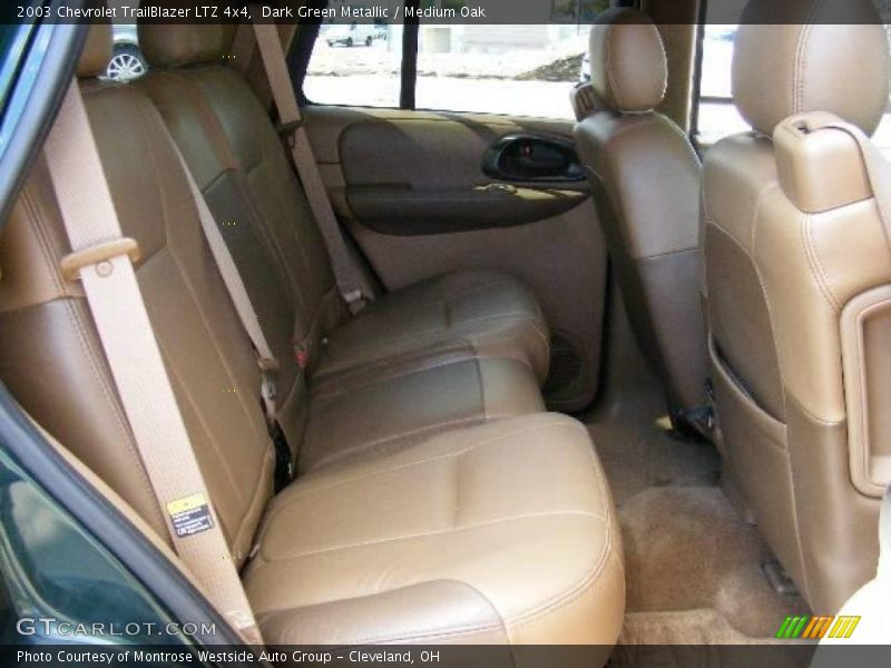 Dark Green Metallic / Medium Oak 2003 Chevrolet TrailBlazer LTZ 4x4