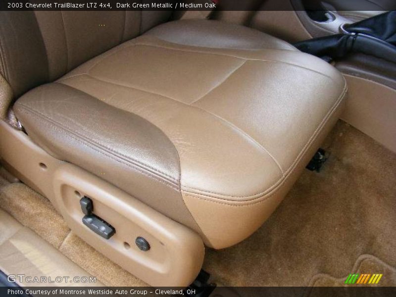 Dark Green Metallic / Medium Oak 2003 Chevrolet TrailBlazer LTZ 4x4