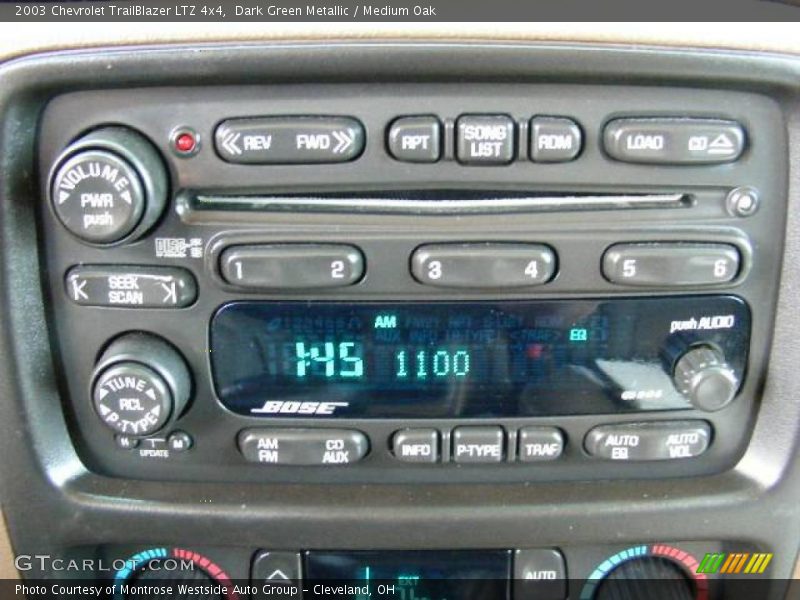 Dark Green Metallic / Medium Oak 2003 Chevrolet TrailBlazer LTZ 4x4