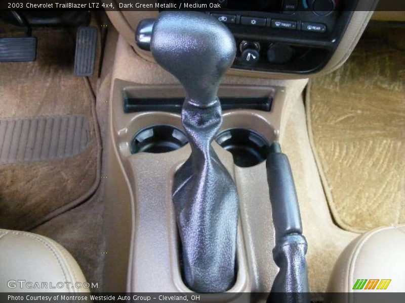 Dark Green Metallic / Medium Oak 2003 Chevrolet TrailBlazer LTZ 4x4