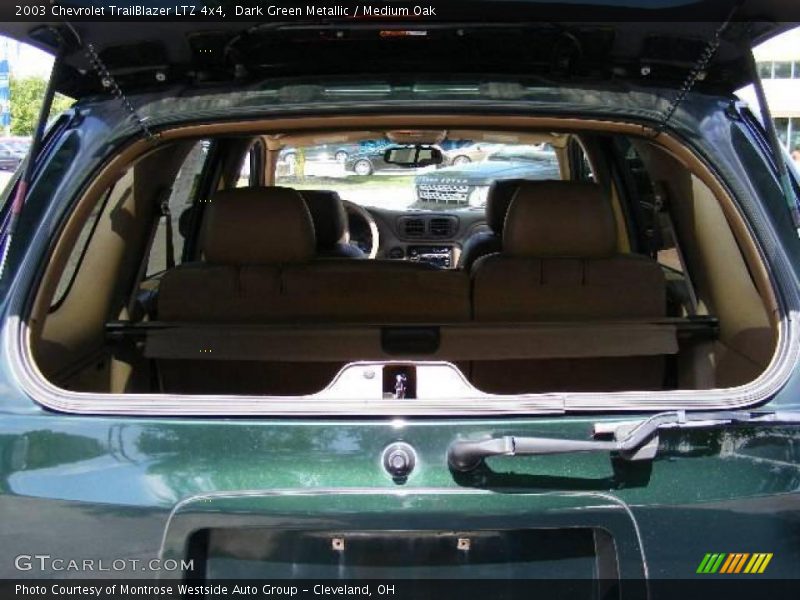 Dark Green Metallic / Medium Oak 2003 Chevrolet TrailBlazer LTZ 4x4