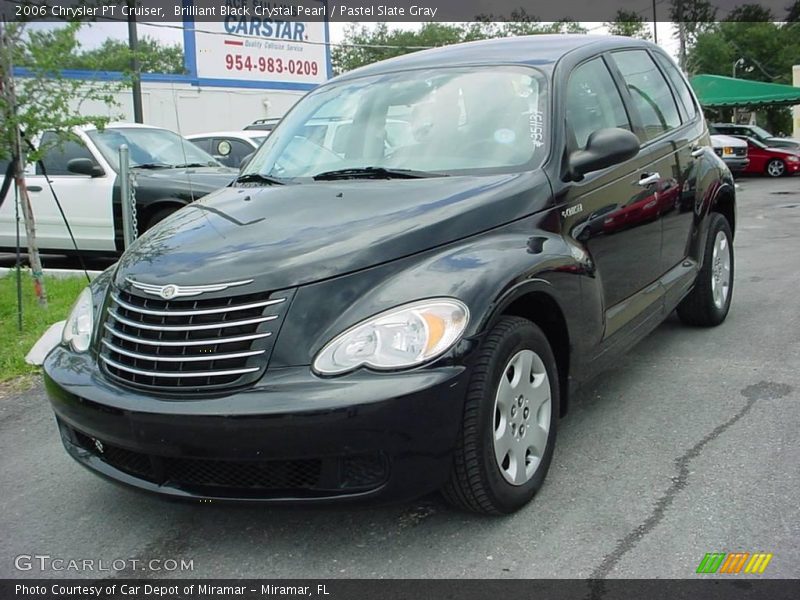 Brilliant Black Crystal Pearl / Pastel Slate Gray 2006 Chrysler PT Cruiser