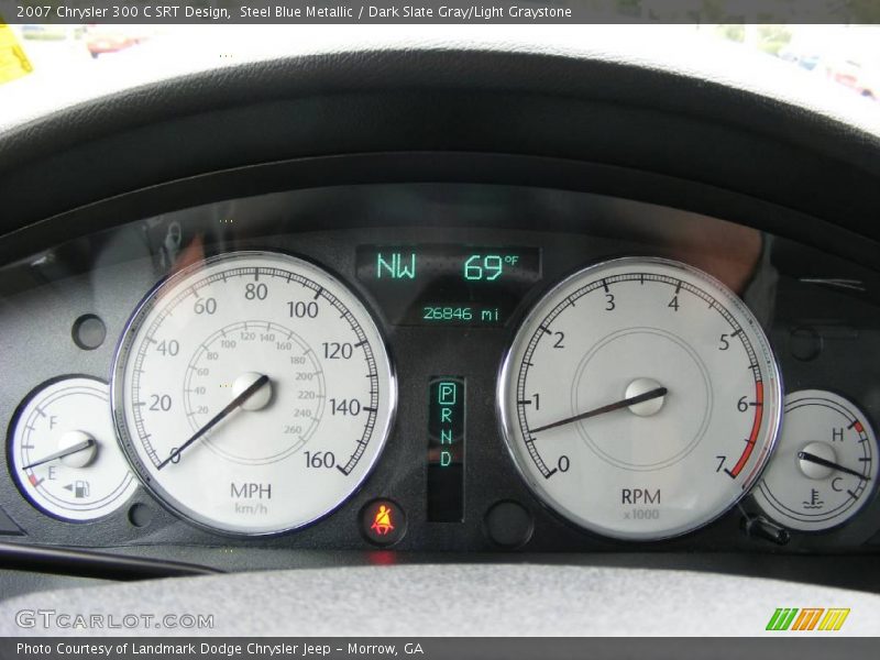 Steel Blue Metallic / Dark Slate Gray/Light Graystone 2007 Chrysler 300 C SRT Design