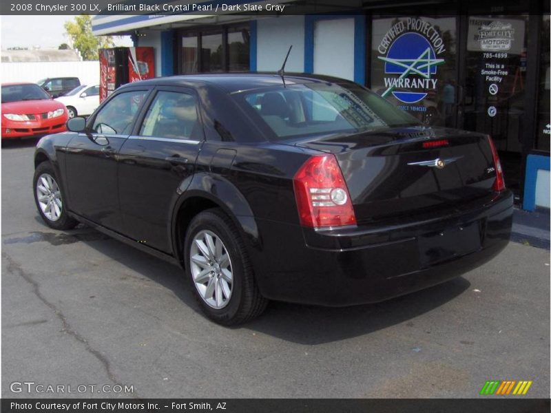Brilliant Black Crystal Pearl / Dark Slate Gray 2008 Chrysler 300 LX