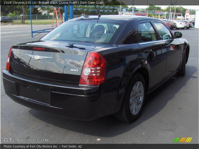 Brilliant Black Crystal Pearl / Dark Slate Gray 2008 Chrysler 300 LX