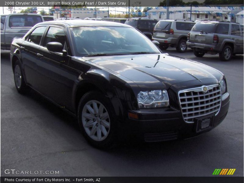 Brilliant Black Crystal Pearl / Dark Slate Gray 2008 Chrysler 300 LX