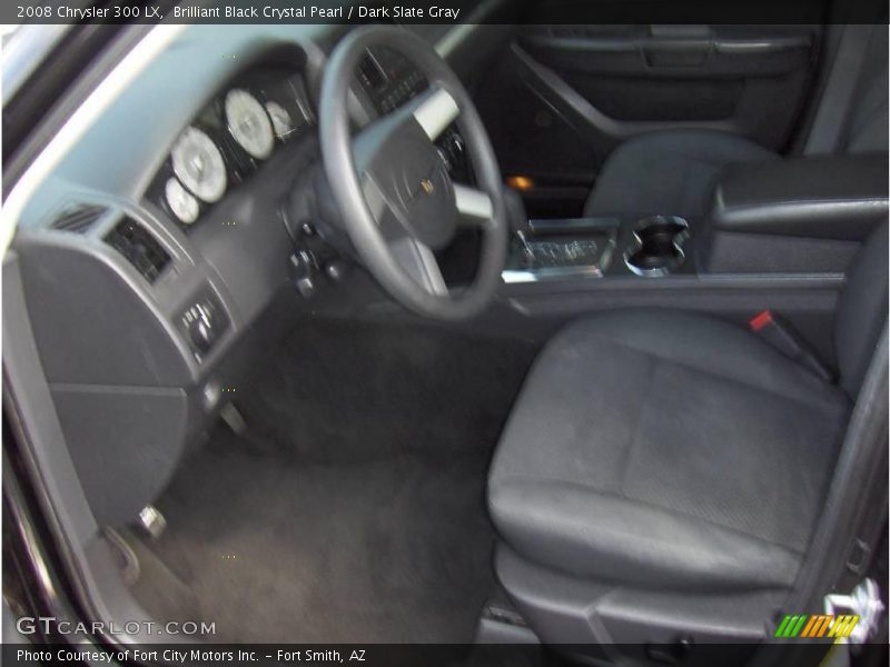 Brilliant Black Crystal Pearl / Dark Slate Gray 2008 Chrysler 300 LX