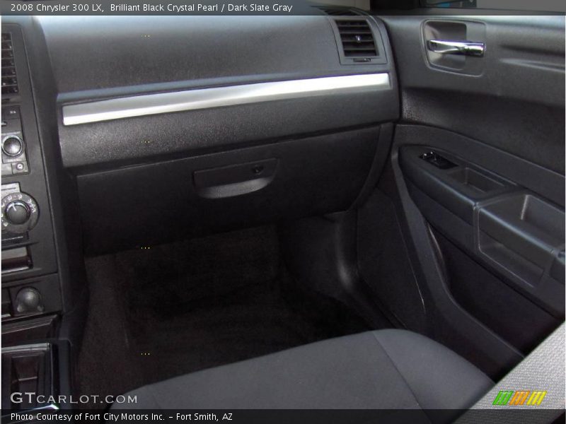Brilliant Black Crystal Pearl / Dark Slate Gray 2008 Chrysler 300 LX