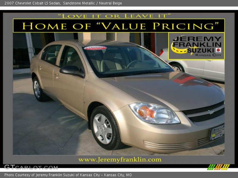 Sandstone Metallic / Neutral Beige 2007 Chevrolet Cobalt LS Sedan