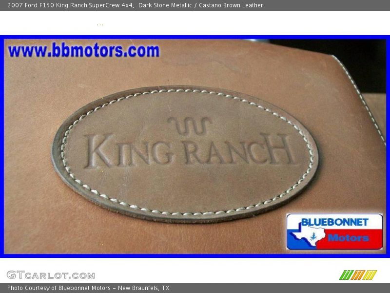 Dark Stone Metallic / Castano Brown Leather 2007 Ford F150 King Ranch SuperCrew 4x4