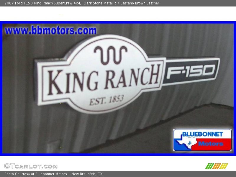 Dark Stone Metallic / Castano Brown Leather 2007 Ford F150 King Ranch SuperCrew 4x4