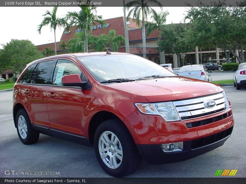 Blazing Copper Metallic / Camel 2008 Ford Edge SEL
