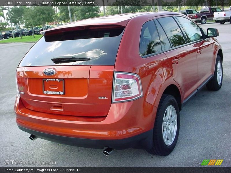 Blazing Copper Metallic / Camel 2008 Ford Edge SEL