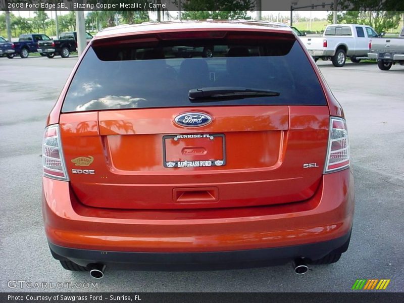 Blazing Copper Metallic / Camel 2008 Ford Edge SEL