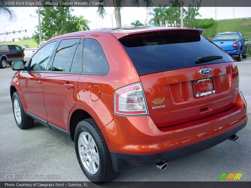 Blazing Copper Metallic / Camel 2008 Ford Edge SEL