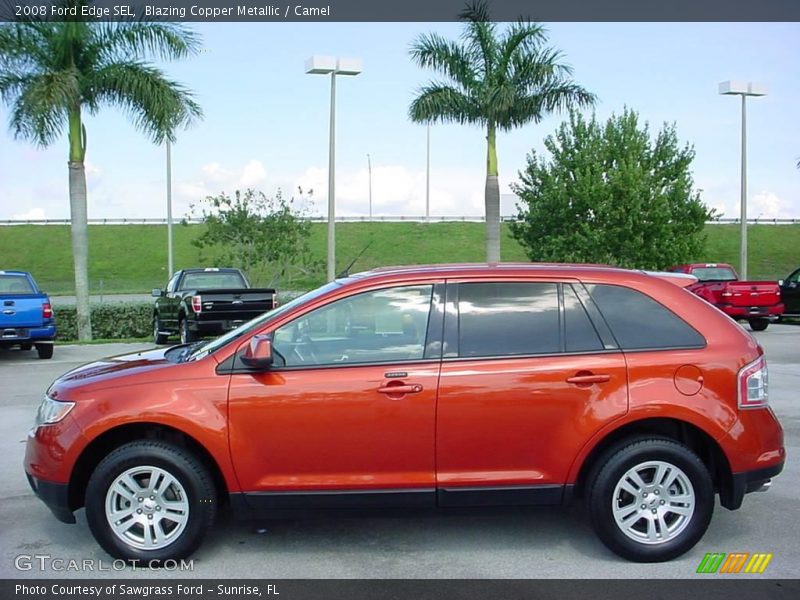 Blazing Copper Metallic / Camel 2008 Ford Edge SEL
