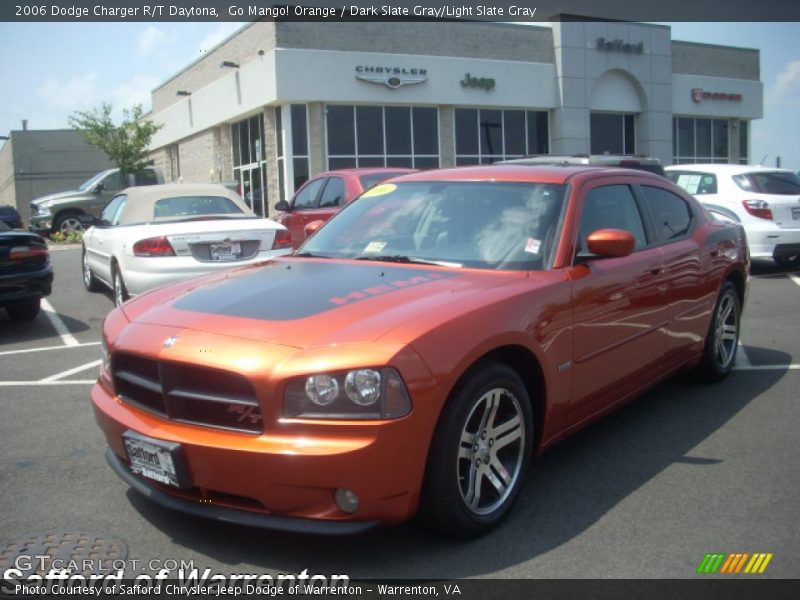Go Mango! Orange / Dark Slate Gray/Light Slate Gray 2006 Dodge Charger R/T Daytona