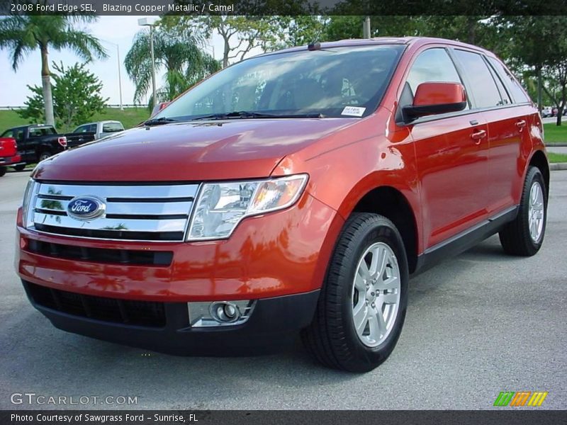 Blazing Copper Metallic / Camel 2008 Ford Edge SEL