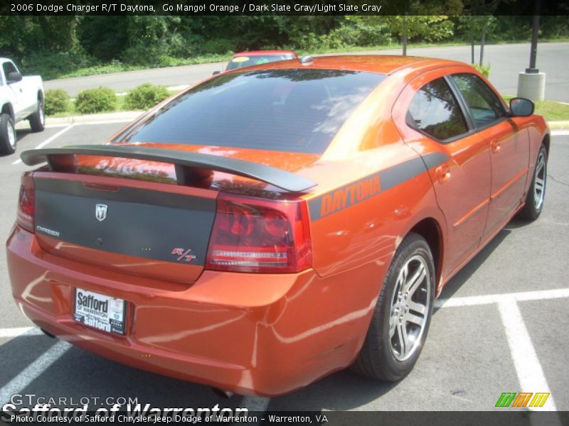 Go Mango! Orange / Dark Slate Gray/Light Slate Gray 2006 Dodge Charger R/T Daytona