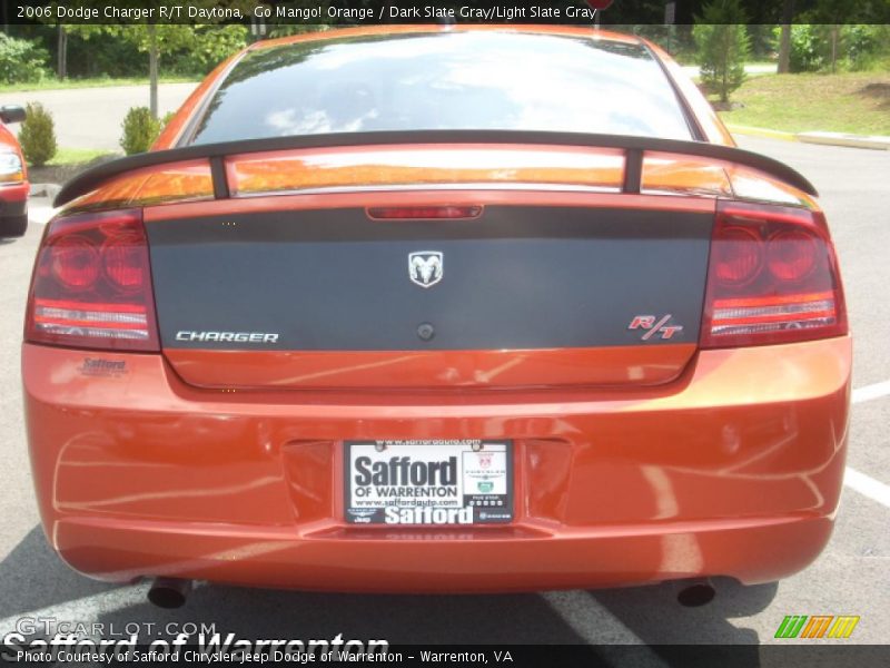Go Mango! Orange / Dark Slate Gray/Light Slate Gray 2006 Dodge Charger R/T Daytona