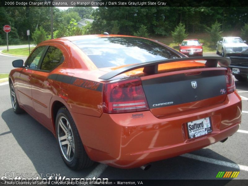 Go Mango! Orange / Dark Slate Gray/Light Slate Gray 2006 Dodge Charger R/T Daytona