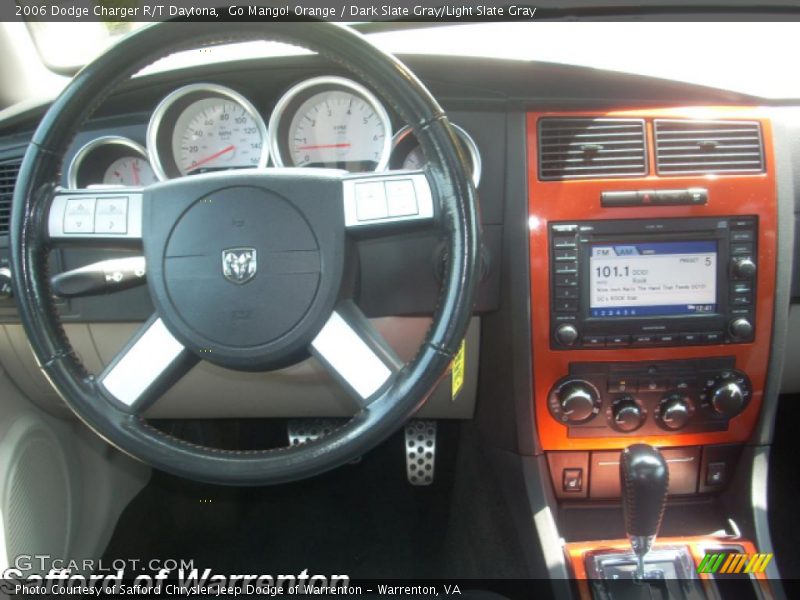 Go Mango! Orange / Dark Slate Gray/Light Slate Gray 2006 Dodge Charger R/T Daytona
